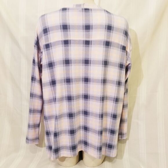 Free Press Plaid Soft Oversize Shirt Sz M - Picture 3 of 5